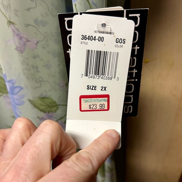 Notations Women’s 2 in 1 Dress Size 2X - Picture 4 of 11